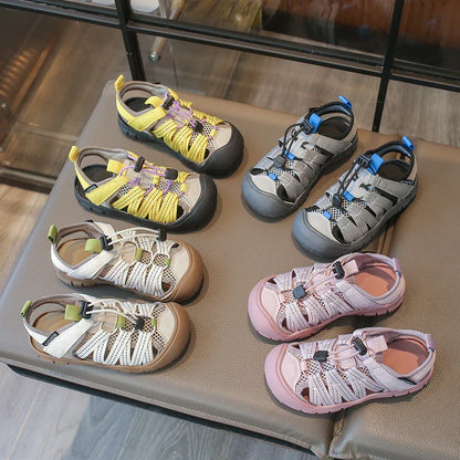 Summer Baby Girls Boys Sandals Children Barefoot Beach Sandals Non Slip Soft Sole Kids Casual Sneakers Outdoor Student Shoes