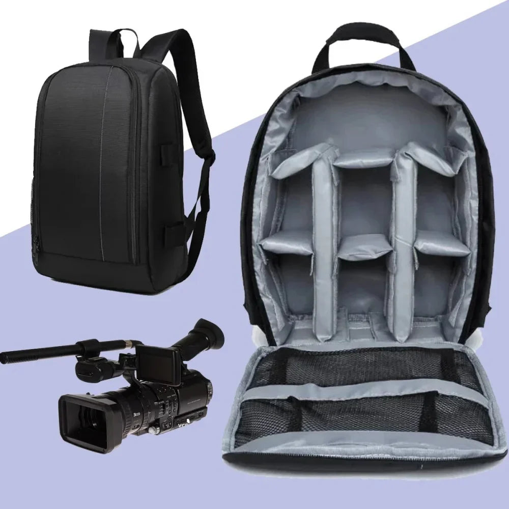 Outdoor Wear-resisting DSLR Digital Camera Video Backpack Waterproof Multi-functional Breathable Photograph Camera Bags Box Bags