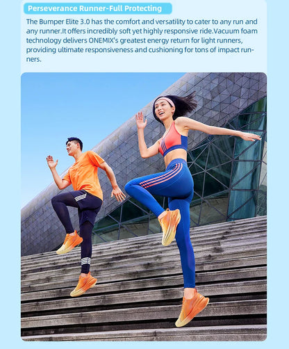 Cushioning Running Shoes For Men Suitable Heavy Runners Lace Up Sports Women Non-slip Outdoor Athletic Male Sneakers