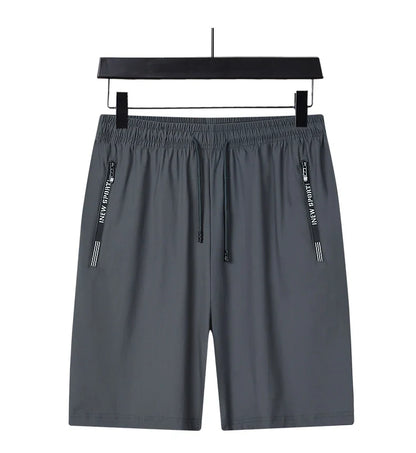 Summer Shorts Gym Fitness Men Plus Size Casual Shorts 6XL 7XL 8XL Big Size Shorts Men Ice Silk Stretchy Beach Shorts Breathable
