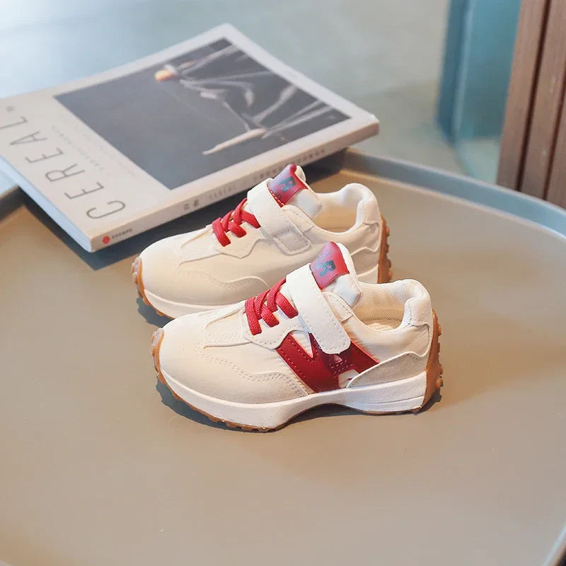 Children Tennis Shoes Patchwork Versatile Boys School Basketball Shoes Kids Fashion Causal Girls Outdoor Sneakers Breathable