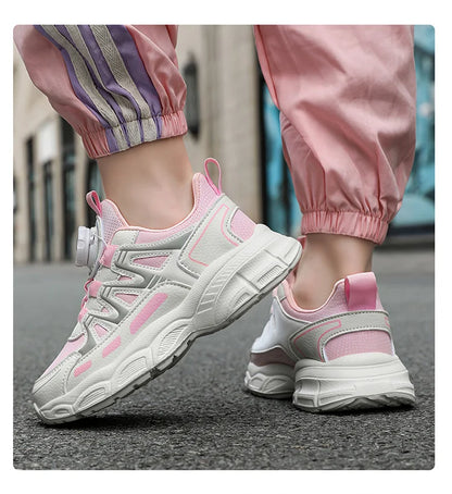 Spring and autumn children's shoes girls' school students leisure sports running shoes basketball children outdoor tennis shoes