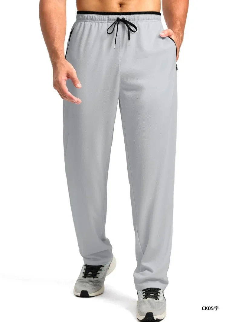 Lightweight Sport Pants Mens Quick Dry Elastic Waist Running Pants Outdoor Gym Workout Athletic Pants Sweatpants Jogger