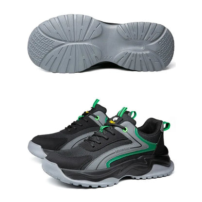 Men's Labor Protection Shoes Anti-Smashing Anti-Piercing Lightweight Breathable Wear-Resistant Safe Work Shoes