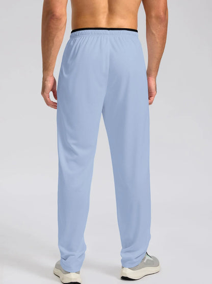 Men's Breathable Athletic Pants: Lightweight Workout Trousers with Zipper Pockets – Multi-Color Activewear for Gym & Casual Use.