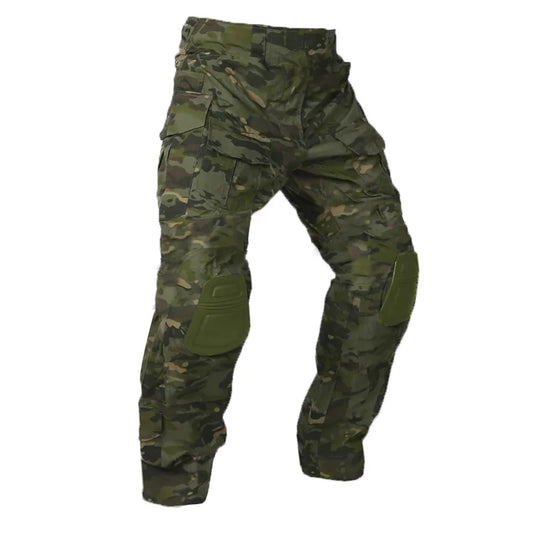 2025 New Multicam Pants with Knee Pads Men Tactical Combat Cargo Camouflage Trousers Hunting Quick Dry Breathable Sport Pants