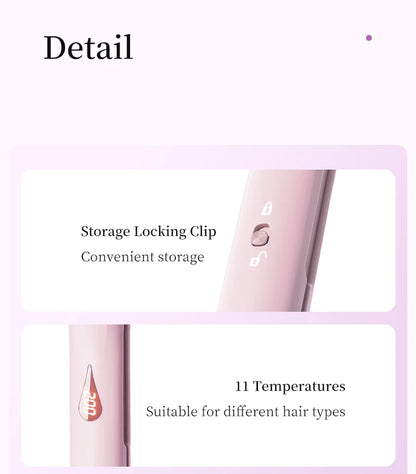 32mm Deep V Wave Hair Curler with 80M Negative Ions, 10-Minute Styling for Long Lasting Beach Waves, Anti-scald ceramic waver