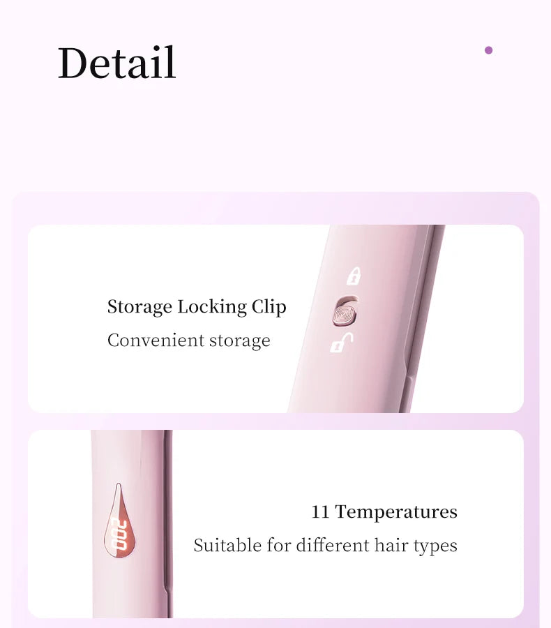 Curling Iron Hair Crimper 32mm Waver Beach Waves Curling Wand, Ionic Deep Waver Hair Curler Tool with Ceramic Pink, 1.25 Inch
