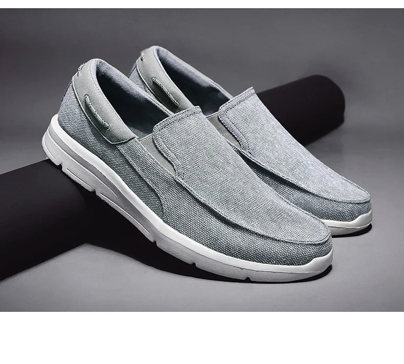 Mocassins Para Homens Sapatos Outono Novo Masculino Sapatos de Lona Clássicos Sapatos de Lazer Confortáveis Tênis Respiráveis Para Homens Mocassins