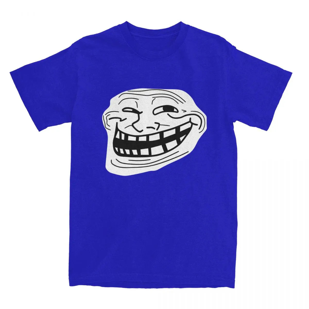 Rage Comic Trollfac T Shirt Funny Anime Hip Hop T-Shirts Short-Sleeved Awesome Tops Summer Pure Cotton Round Neck  6XL Clothes
