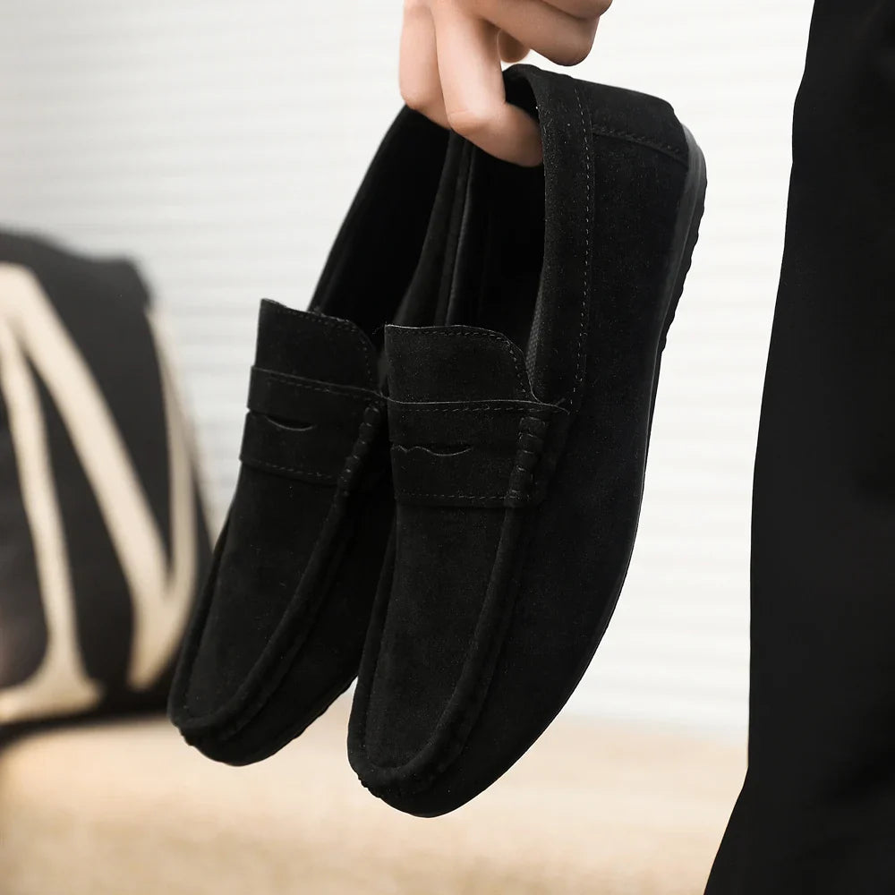 Men Loafers Soft High Quality Spring Autumn Shoes Men Casual Shoes Warm Slip on Flats Driving Shoes