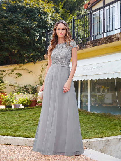 Pearl Pink Chiffon Lace Bridesmaid Dresses Sweetheart Long Evening Gowns With Sashes Formal Occasion Party Prom Vestido De Festa