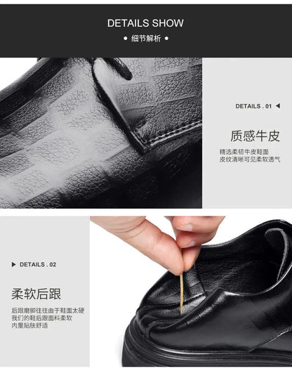 Novos Sapatos Masculinos de Negócios Primavera Outono Sapatos Masculinos de Couro Formais Tênis Masculinos Casuais da Moda Social Elegante Tendência Solado Reto