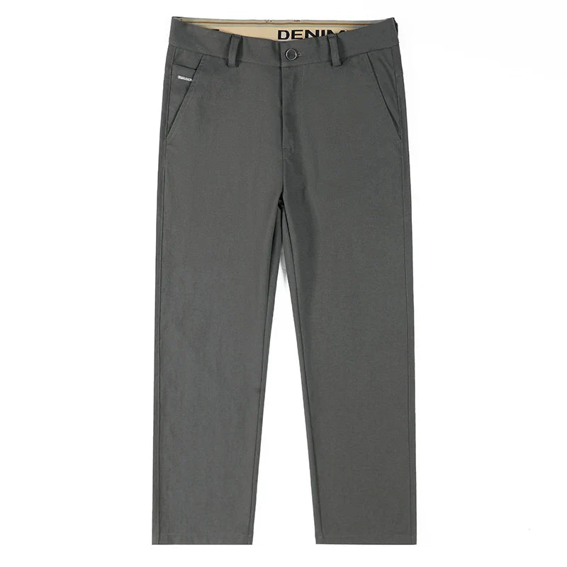 Men's Fashion Casual Straight Pants Baggy Classic Wide Leg Simple Trousers Loose Male Comfortable Soft Quality Pants