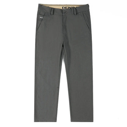 Men's Fashion Casual Straight Pants Baggy Classic Wide Leg Simple Trousers Loose Male Comfortable Soft Quality Pants