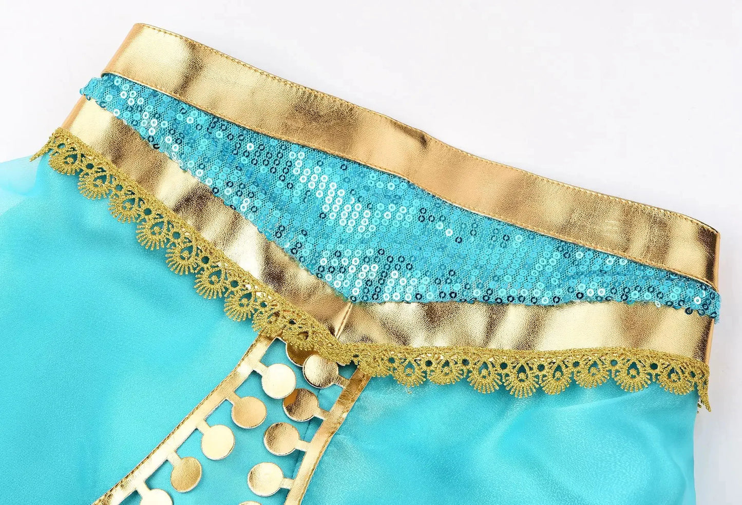 Jasmine Princess Dress for Kids Girls Cosplay Aladdin Magic Lamp Costume Halloween Kids Birthday Carnival Ball Vestidos Outfits