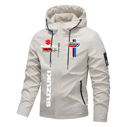 Men's Windproof Hooded Motorcycle Jacket 2026 Bestseller Suzuki High-Quality Autumn Winter Riding Sweatshirt