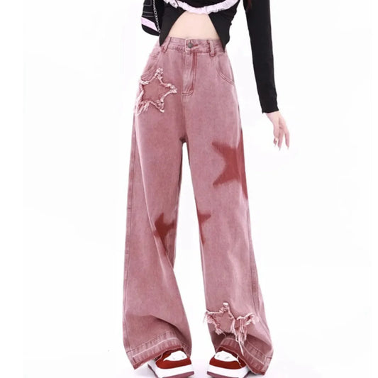 Y2k Harajaku Fashionable Loose Wide Leg Pants