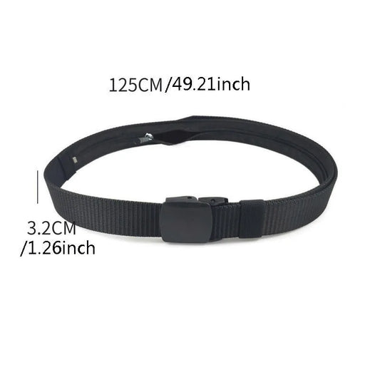 Travel Cash Anti Theft Belt Waist Bag Women Portable Hidden Money Strap Belt Wallet Waist Pack Men Secret Hiding Belt 125cm