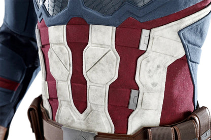 High Quality Adult Superhero Captain Steven Rogers Cosplay Costume Battle Uniform Costume  Halloween Carnival Helmet Boots
