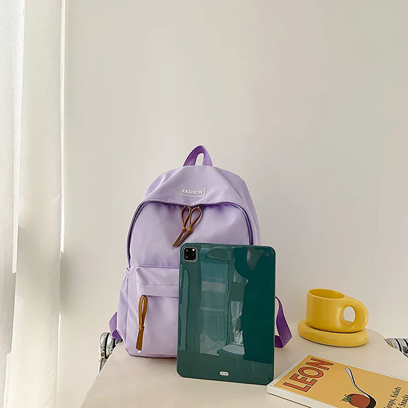 Kawaii Large-capacity All-match Backpack Korean Version Simple Storage Bag Back to School Office Supplies Cute Stationery