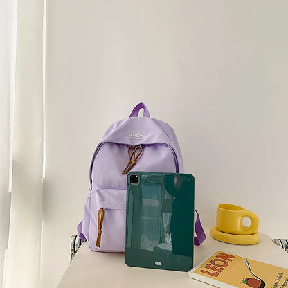 Kawaii Large-capacity All-match Backpack Korean Version Simple Storage Bag Back to School Office Supplies Cute Stationery