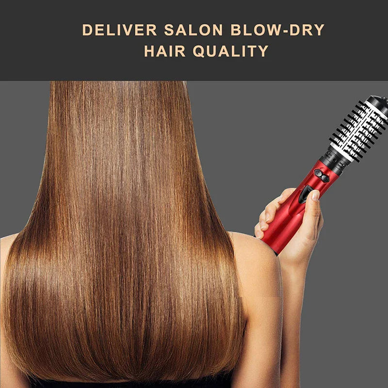 2-in-1 professional automatic rotating hair dryer curler Comb Hot air brush ion multi-functional styling tool