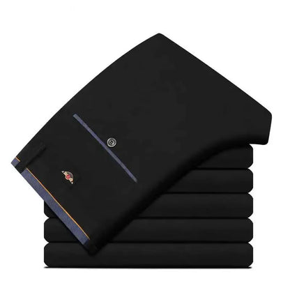 Black Suit Pants for Men Spring and Autumn Stretchy and Non-Ironing Office Trousers Slim Fit Formal Pants for Men Dress Pants