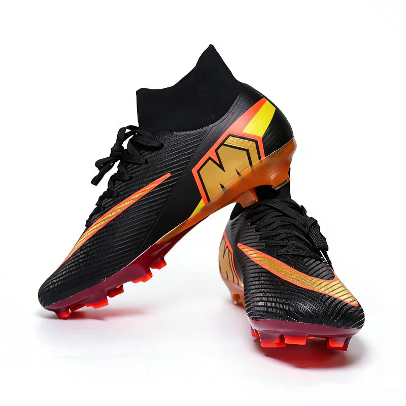 999Y High Quality Mens Soccer Shoes Turf Soccer Cleats for Boys Sneakers TF/FG Training Football Boots Chuteira Campo 35-45