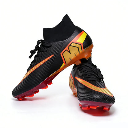 Professional Mens Soccer Shoes Flexible Turf Soccer Cleats for Boys Sneakers TF/FG Training Football Boots Chuteira Campo 35-45