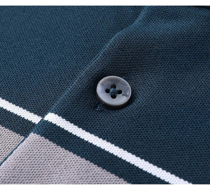 Summer best-selling high-end brand exquisite embroidery men's short sleeve POLO shirts breathable cotton casual business T-shirt