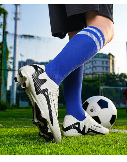 New Men's Football Boots Cleats Non-Slip Sneakers Training  Adult High Quality Soccer Shoes FG Unisex Sneakers Boy Drop Shipping