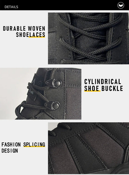 Protective Safety Shoes Men Indestructible Steel Toe Work Shoes Anti-smash Anti-puncture Safety Work Boots Breathable High top