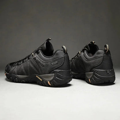 Four-Season Men's Hiking Shoes Outdoor Sports Genuine Leather Wear-Resistant Climbing Shoes Rubber Sole Trekking Sneaker