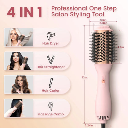 Professional Blowout Hair Dryer Brush Dryer and Volumize Hot Air Brush for Women Curling Irons Styler Electric Brushes