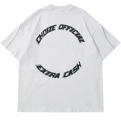 Camiseta masculina de verão moderna com estampa de letras 69, poliéster microelástico, respirável, gola redonda, para atividades ao ar livre e estilo urbano