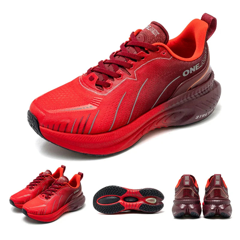 ONEMIX Tênis de corrida masculino com novo amortecimento, adequado para corredores pesados, com cadarço, para esportes, feminino, antiderrapante, atlético, masculino, para uso ao ar livre