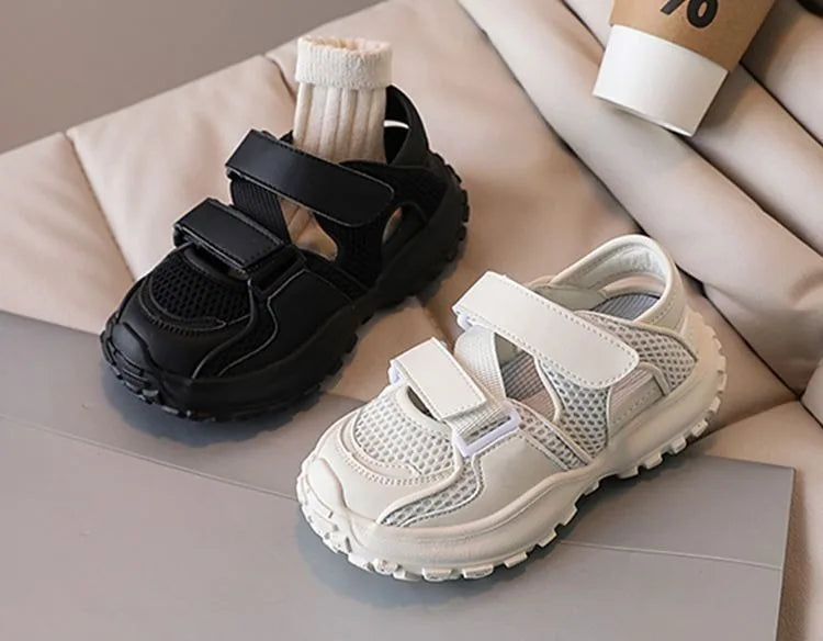 2026 New Design Children's Sports Sandals Breathable Single Mesh Closed-Toe Casual Sneakers for Boys Summer Outdoor Play