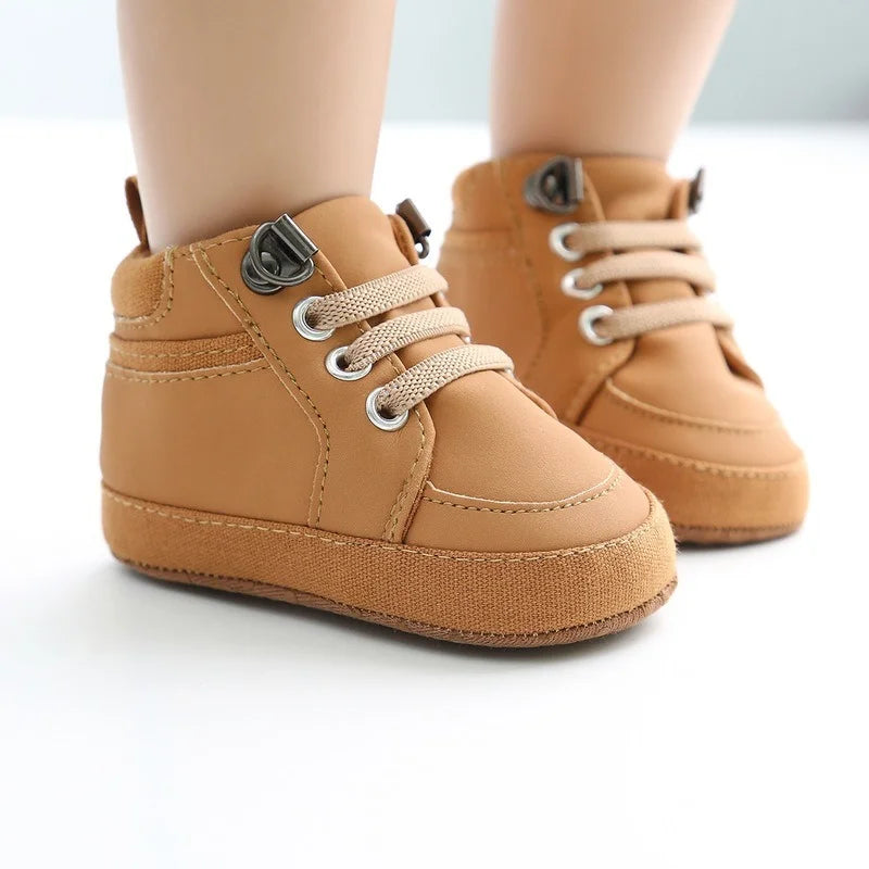 Baby Sneakers Infant Boys Girls Sports Shoes Toddler Casual Cotton Sole Anti-slip PU First Walkers Crawl Crib Basketball Shoes