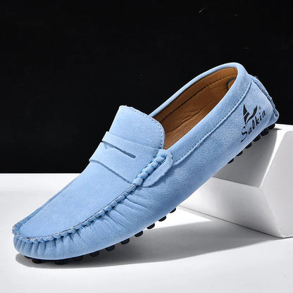 Quality Men's Suede Slip On Loafers Fashion Lightweight Breathable Wallking Driving Shoes Comfort fashion Outdoor Men's Sneakers