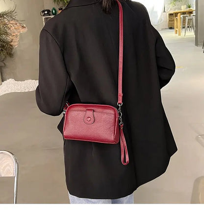 Women Genuine Leather Shoulder Bag New Casual Female  Small Crossbody Bags For Women Bag Cell Phone Bag Day Clutches