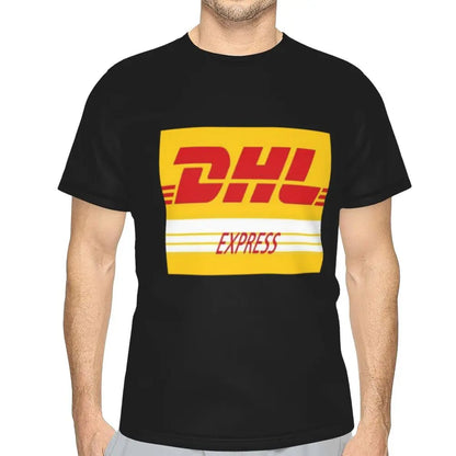 Global Express DHL T-Shirt for Men Cotton T Shirts Men's Tees Short Round Neck Summer Clothes Tops