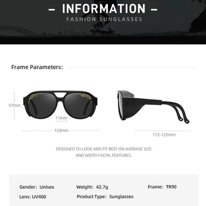 Viper Cycling Sunglasses Adult UV400 Men Women Designer Steam Punk Eyewear Vintage Sun Glasses Retro Goggles