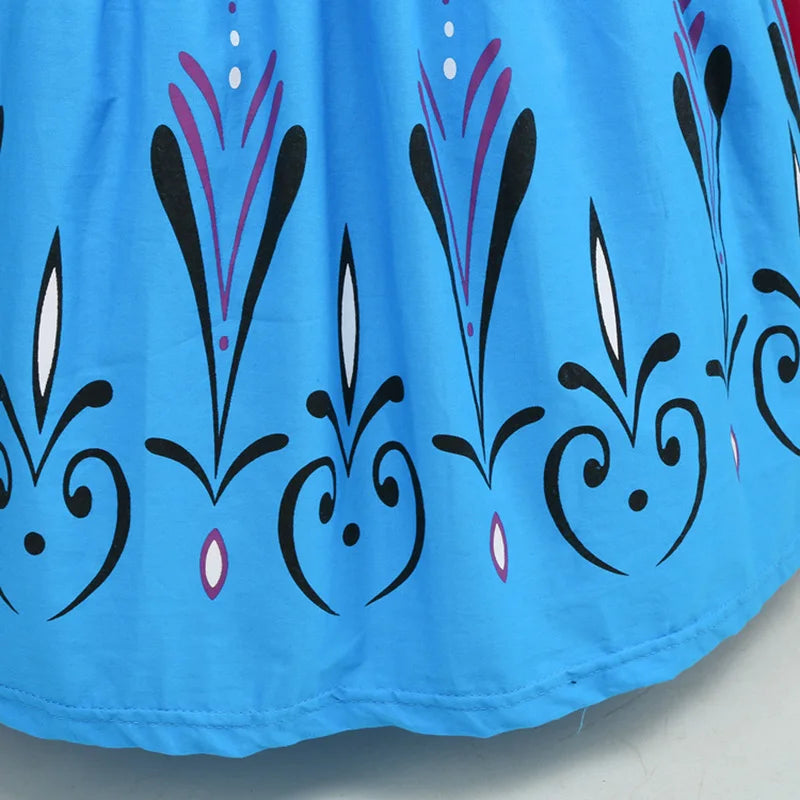 Girl Princess Dress Halloween 2026 Cosplay Party Costume Snow Queen Princess Clothes Children Outfit