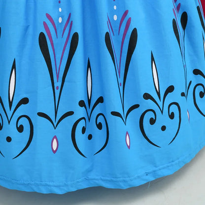 Girl Princess Dress Halloween 2026 Cosplay Party Costume Snow Queen Princess Clothes Children Outfit