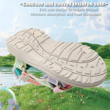 Children's Sandals Summer Boys Breathable Light Non-slip Kids Outdoor Beach Shoes Fashion Girls Open Toed Leisure Flat Sandals