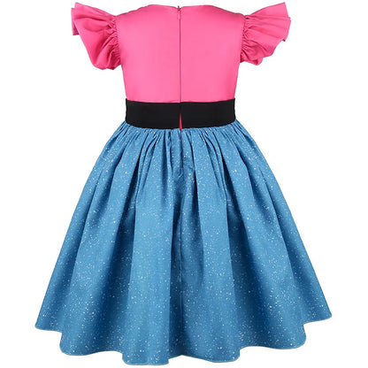 Summer Kids Gabby's Dollhouse Cats Princess Dress With Ears Headwear Carnival Birthday Party Fancy Gabby Girls Striped Vestidos
