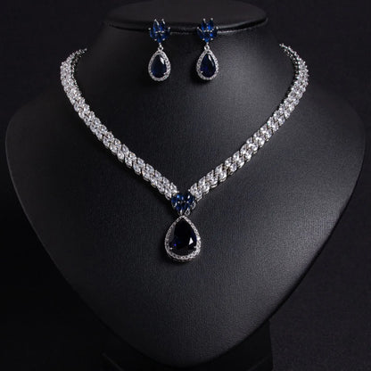 Pop Hot Stereo Jewelry Oil Painting Necklace Earrings Premium Multi-Color 2-Piece Wedding Travel Women's Holiday Gift M-1000