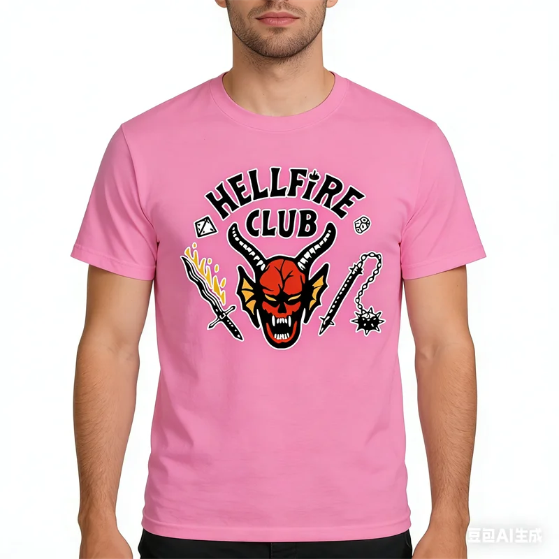 Hot Selling Fashion New Men's T-shirt 3D Wild Devil Style Printed Short Sleeve Tops Casual Men's and Women's Large Siz Clothing