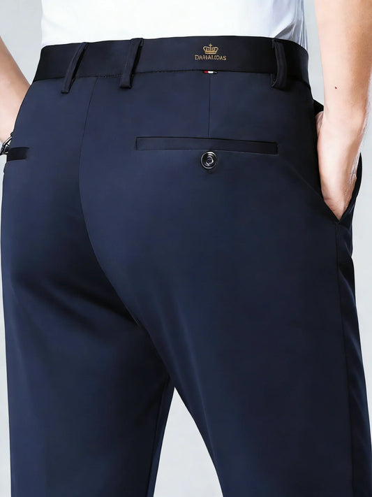 Men's Versatile Golf Pants Stretch Straight Fit Slacks Waterproof Quick-Dry Trousers for Golf Business Casual